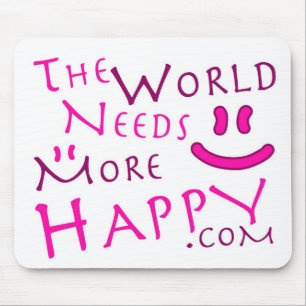 Happy-Pink Mouse Mat