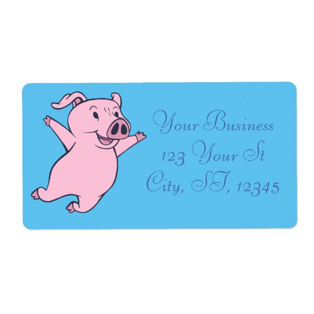 Happy Pink Pig Jumping Thunder_Cove (Front)