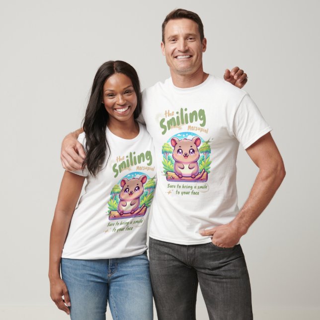 Happy Pink Piglet "Smiling" Men's Graphic Tee (Unisex)