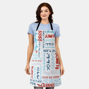 Happy Pirate Party Slogans Apron