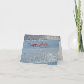 HAPPY PLACE blank folded card