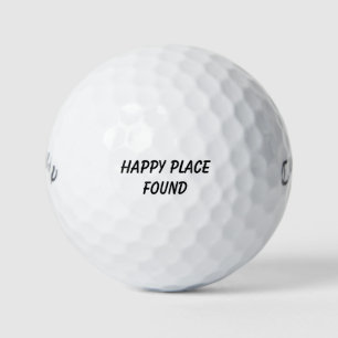 'Happy Place Found' Swing Therapy Golf Lovers Gift Balls