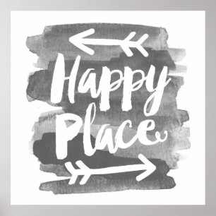 Happy Place - Watercolor Art Print