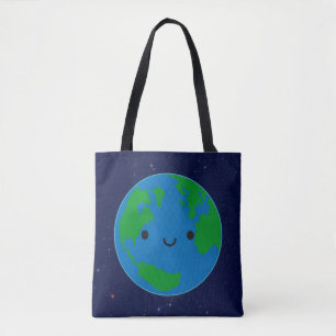 Happy Planet Earth Tote Bag