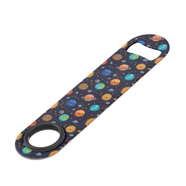 Happy Planets Bottle Opener (Back Angled)