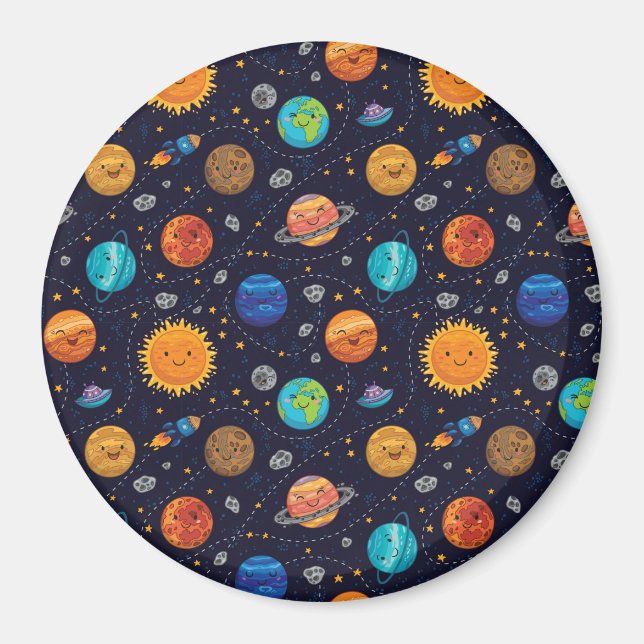 Happy Planets Magnet (Front)