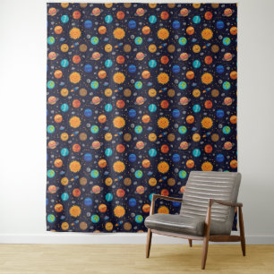 Happy Planets Tapestry