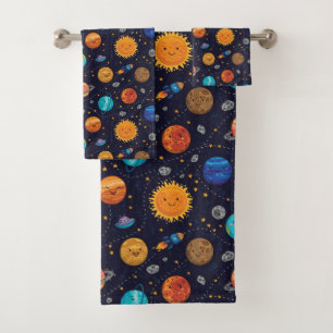 Happy Planets Towel Set