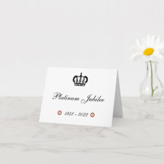 Happy Platinum Jubilee Folded Greeting Card