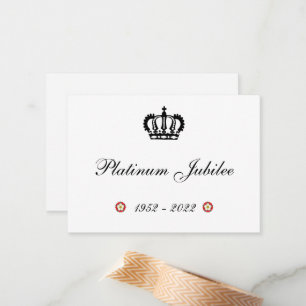 Happy Platinum Jubilee Folded Greeting Card