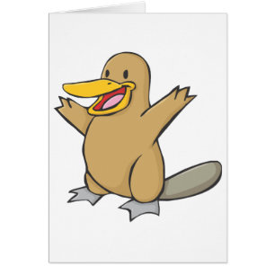 Happy Platypus Cartoon
