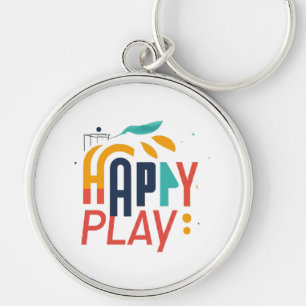 Happy Play Red Key Ring