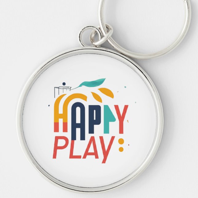 Happy Play Red Key Ring (Front)