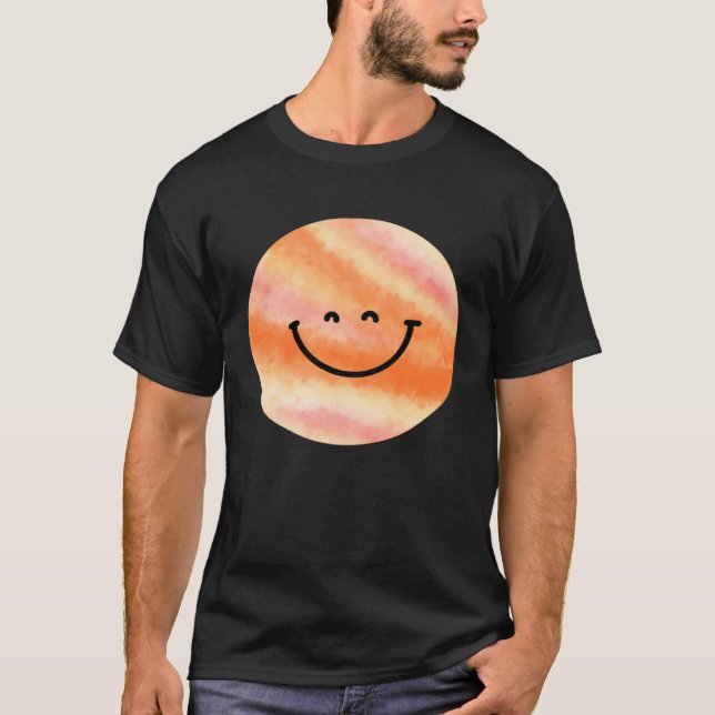 Happy Pluto Planet  Cute  Astronomy T-Shirt (Front)