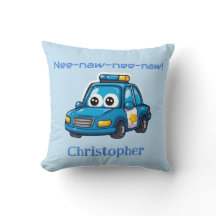 Happy Police Car, Personalised Toddler