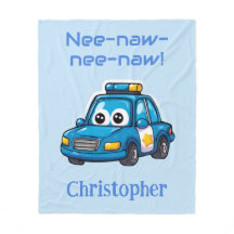 Happy Police Car, Personalized Toddler