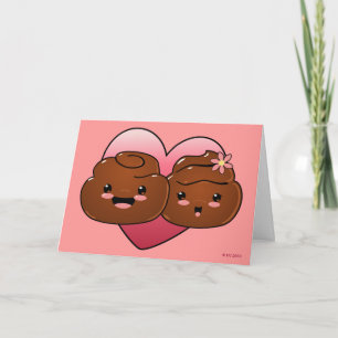 Happy Poo Valentines Greeting Card