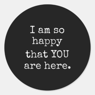 Happy Positive Affirmation Kind Motivational Teach Classic Round Sticker