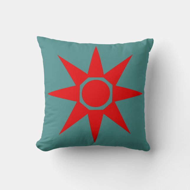 Happy Positive Magic Sun Pillow Cushion (Front)