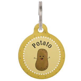 Happy Potato Personalised Pet Tag
