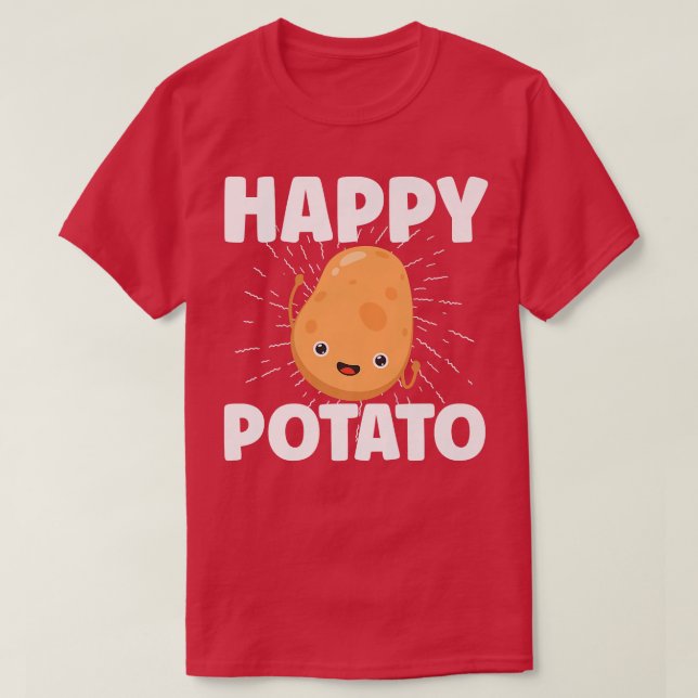 Happy Potato Potato Spud  T-Shirt (Design Front)