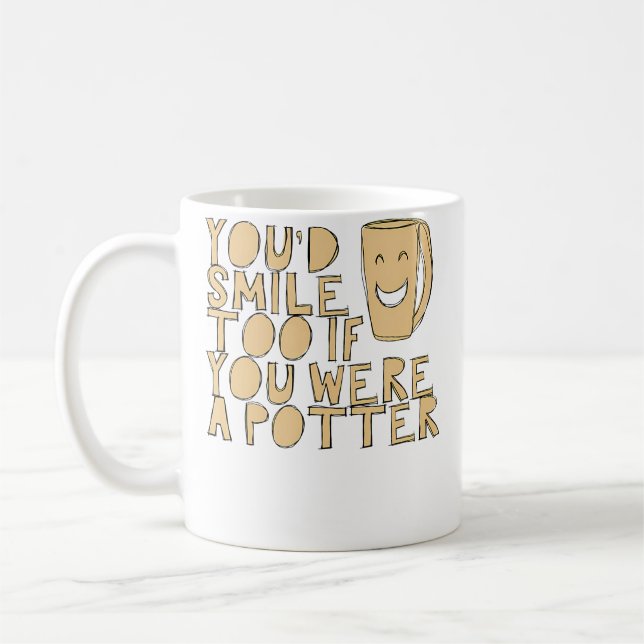 Happy Pottery Coffee Mug (Left)