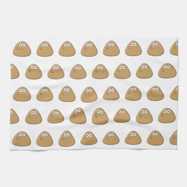 Happy Pou - Kitchen Towel (Horizontal)