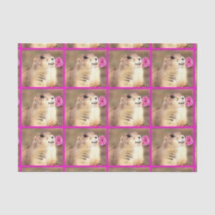Happy Praire dog tissue paper