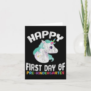 Happy Pre-k First Day Of Preschool Back To School  Card