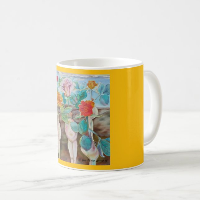 Happy Pregnant Roses Coffee Mug (Front Right)