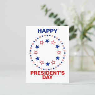 Happy President's day Holiday Postcard