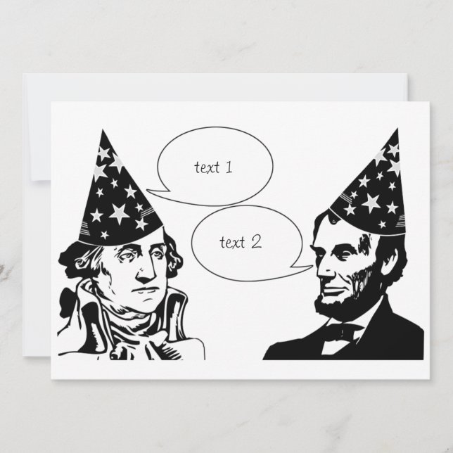 Happy Presidents Day Invitation (Front)