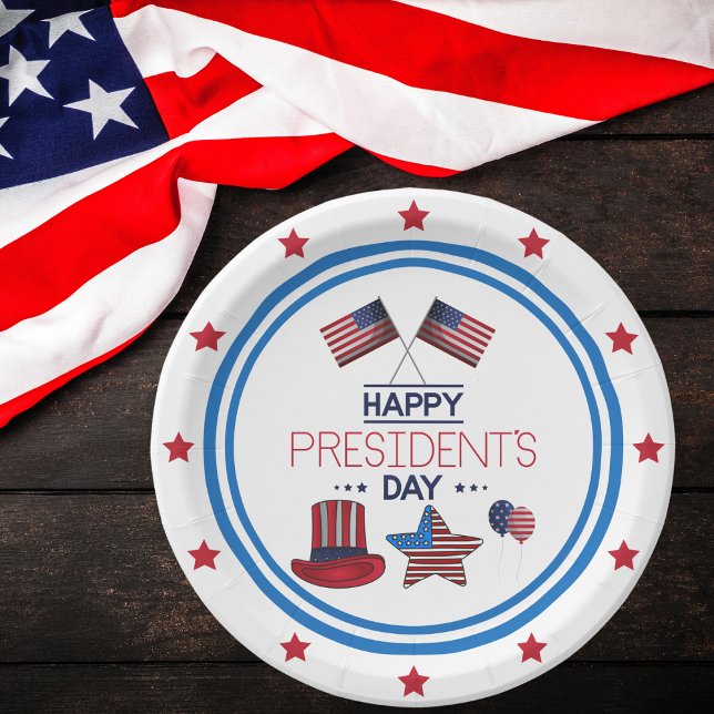 Happy President's Day   Paper Plate (Creator Uploaded)