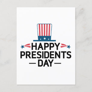 Happy President's Day Patriotic Flag Postcard