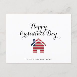 Happy President's Day Real Estate House Postcard