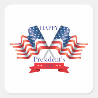 Happy President's Day Square Sticker