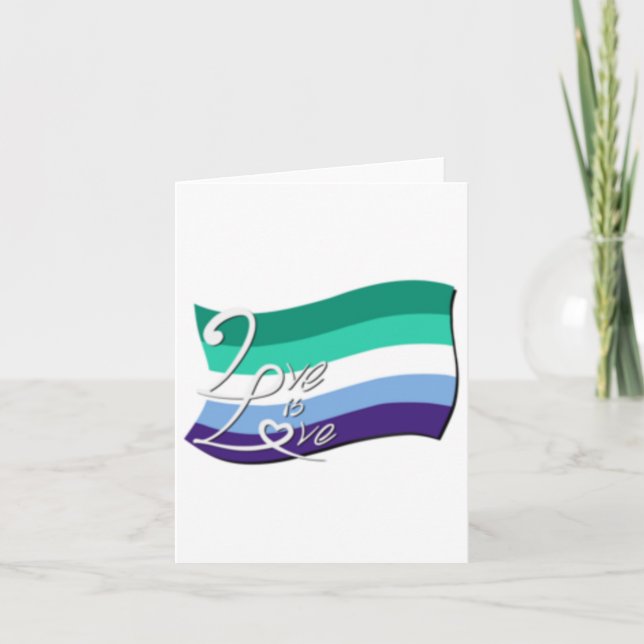 Happy Pride! Gay Flag Oversized  Card (Front)