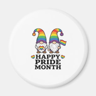 Happy Pride Month Gnome Vintage Rainbow Shirt_1 Magnet