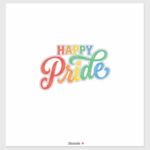 Happy Pride Vintage Rainbow Typography Shirt_1