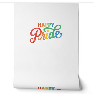 Happy Pride Vintage Rainbow Typography Shirt_1 Wallpaper