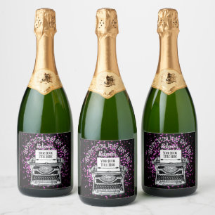 Happy Publication Day Personalised Starry Sparkling Wine Label