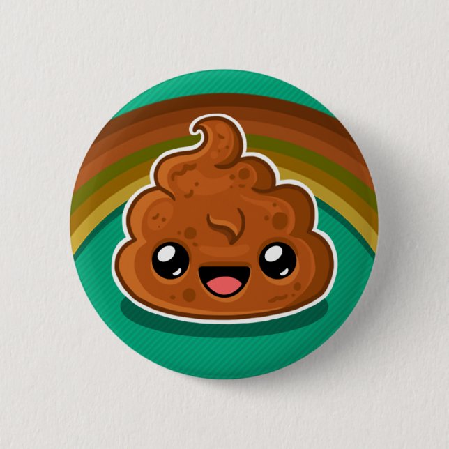Happy Pudding - Rainbow Style 6 Cm Round Badge (Front)