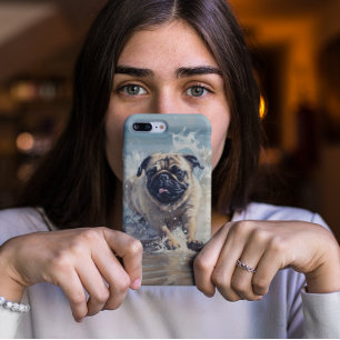 Happy Pug  at the Beach iPhone 11 Case