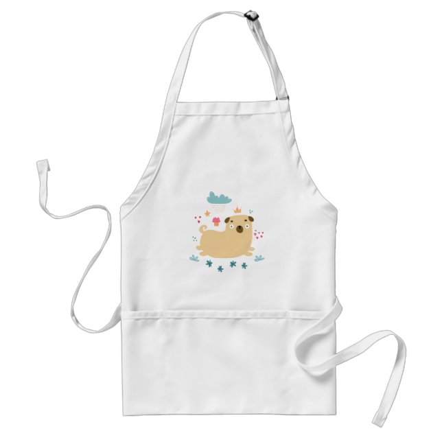 Happy Puggy Apron (Front)