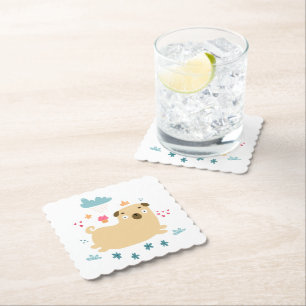 Happy Puggy Coasters