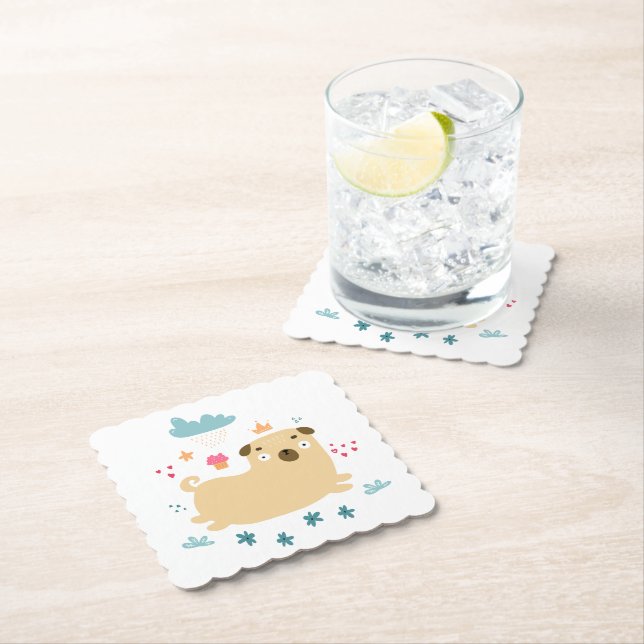 Happy Puggy Coasters (Insitu)