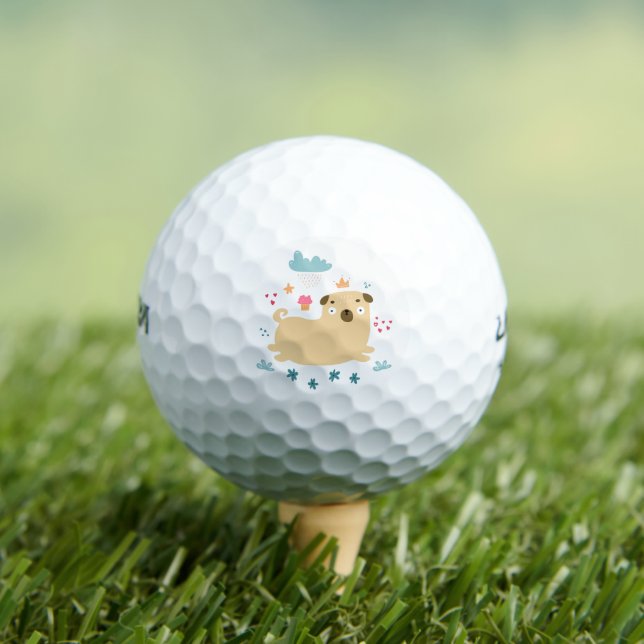 Happy Puggy Golf Balls (Insitu Tee)