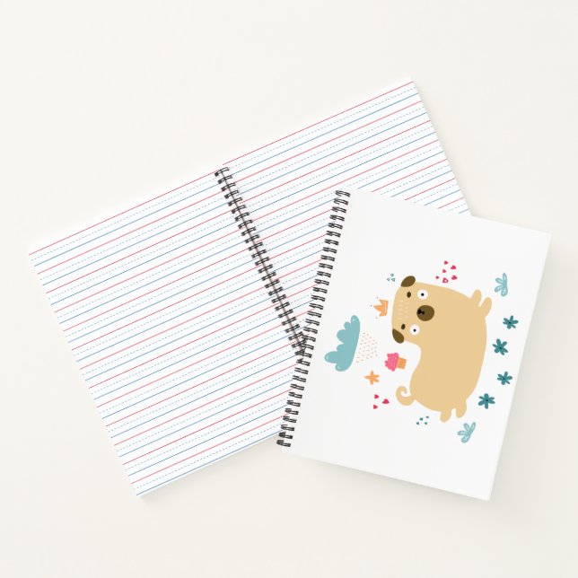 Happy Puggy Notebook (Inside)