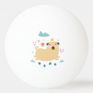 Happy Puggy Ping Pong Balls