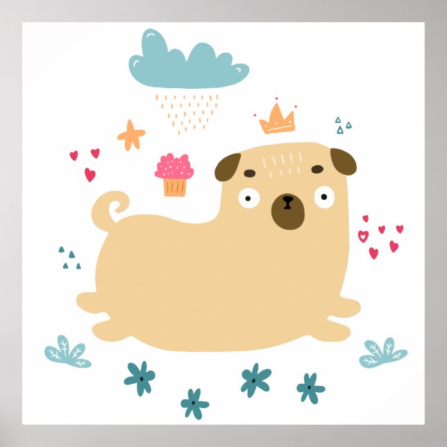 Happy Puggy Poster (Front)